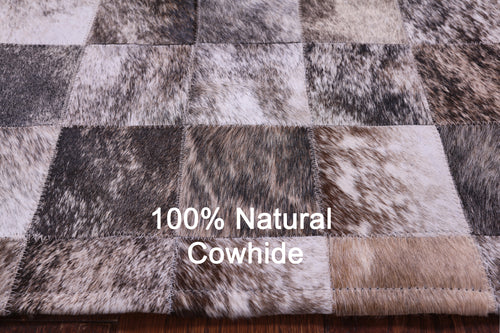 Brown Brindle Patchwork Natural Cowhide Rug - 3' 4