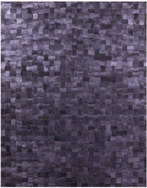 Black Patchwork Natural Cowhide Rug - 9' 0