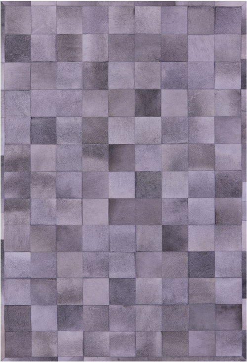 Grey Patchwork Natural Cowhide Rug - 6' 0