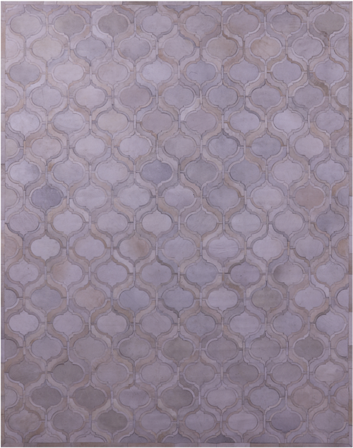 Ivory Patchwork Natural Cowhide Rug - 9' 0
