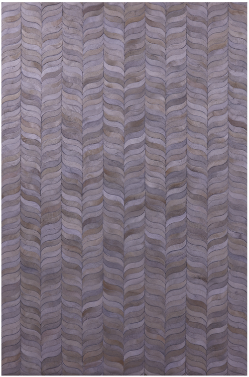 Ivory Patchwork Natural Cowhide Rug - 6' 0