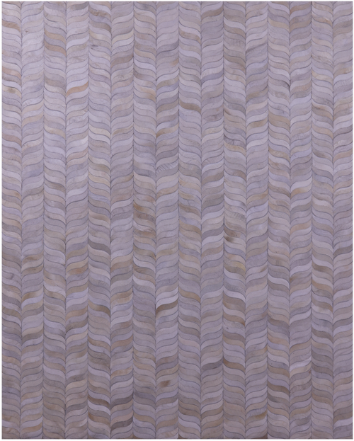 Ivory Patchwork Natural Cowhide Rug - 8' 0