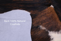 Thumbnail for Dark Brindle Natural Cowhide Rug - X-Large 7'3