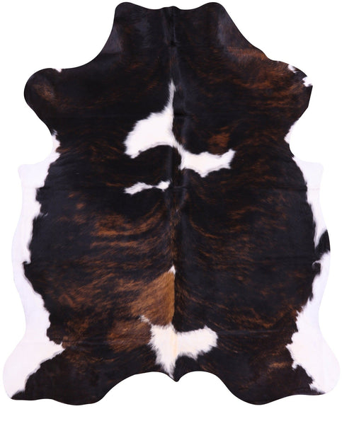 Dark Brindle Natural Cowhide Rug - X-Large 7'3