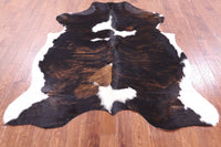 Thumbnail for Dark Brindle Natural Cowhide Rug - X-Large 7'3