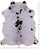 Black & White Natural Cowhide Rug - X-Large 7'0"H x 6'6"W