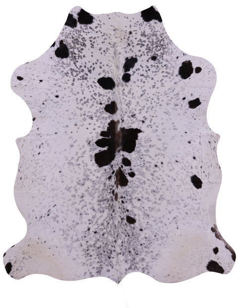 Black & White Natural Cowhide Rug - X-Large 7'0