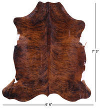 Thumbnail for Brindle Natural Cowhide Rug - X-Large 7'3
