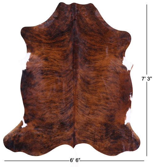 Brindle Natural Cowhide Rug - X-Large 7'3