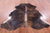 Dark Brindle Natural Cowhide Rug - Large 6'11"H x 6'8"W