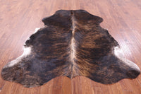 Thumbnail for Dark Brindle Natural Cowhide Rug - Large 6'11