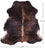 Dark Brindle Natural Cowhide Rug - Large 6'11"H x 6'8"W
