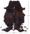 Tricolor Natural Cowhide Rug - X-Large 7'6"H x 6'6"W