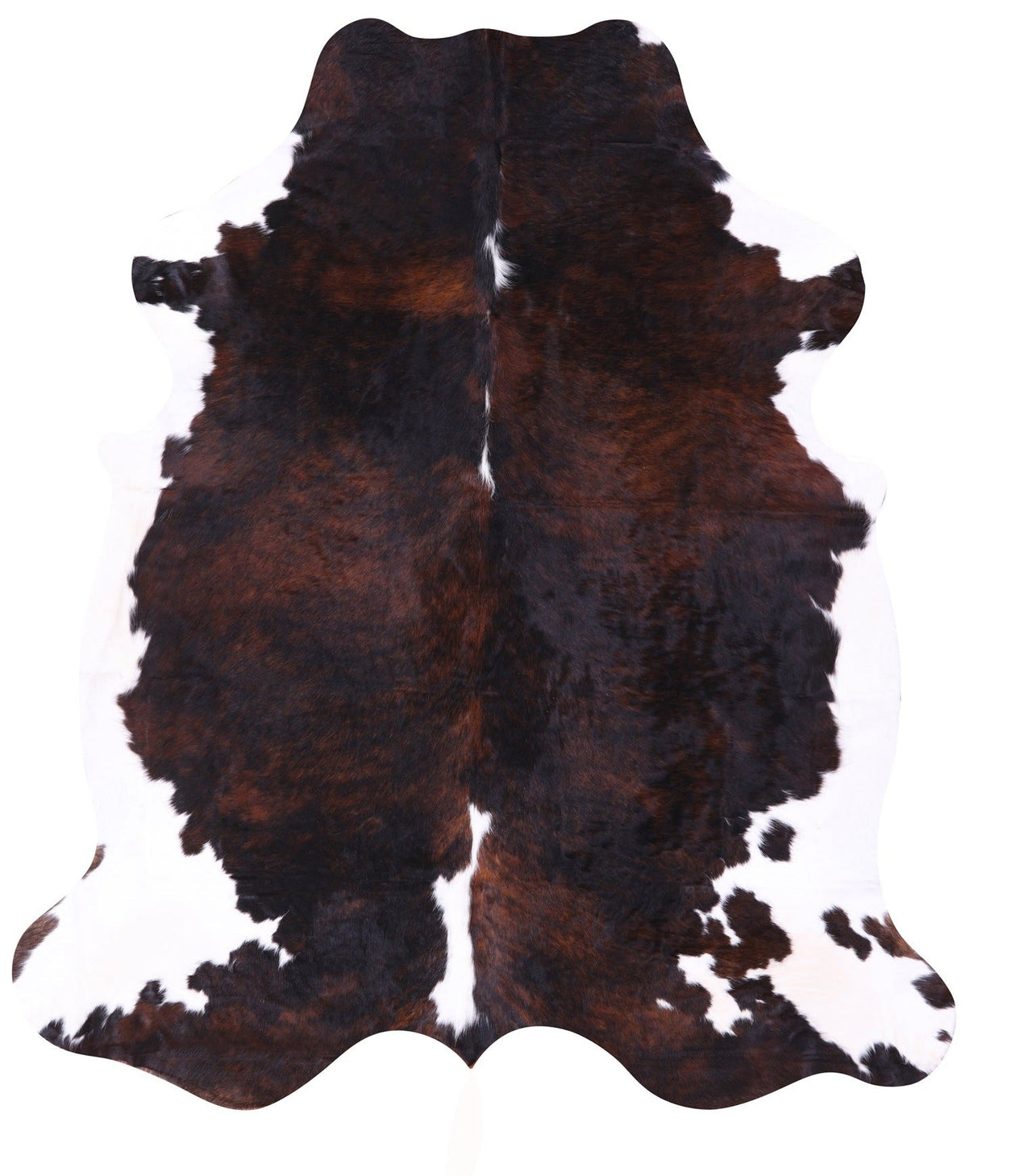 Tricolor Natural Cowhide Rug - X-Large 7'6"H x 6'6"W