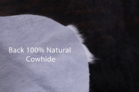 Thumbnail for Tricolor Natural Cowhide Rug - X-Large 7'6