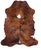 Brindle Brown Natural Cowhide Rug - X-Large 7'1"H x 5'10"W