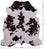 Tricolor Natural Cowhide Rug - X-Large 7'0"H x 6'4"W