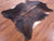 Dark Brindle Natural Cowhide Rug - X-Large 7'3"H x 5'11"W