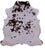 Brown & White Natural Cowhide Rug - Large 6'5"H x 6'0"W