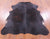 Black Natural Cowhide Rug - Large 6'9"H x 5'7"W