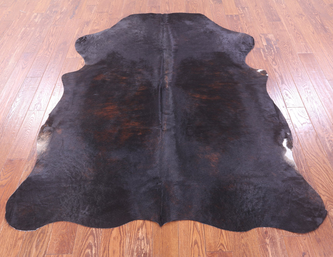 Black Natural Cowhide Rug - Large 6'9"H x 5'7"W