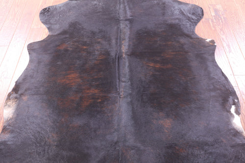 Black Natural Cowhide Rug - Large 6'9