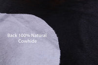 Thumbnail for Black Natural Cowhide Rug - Large 6'9