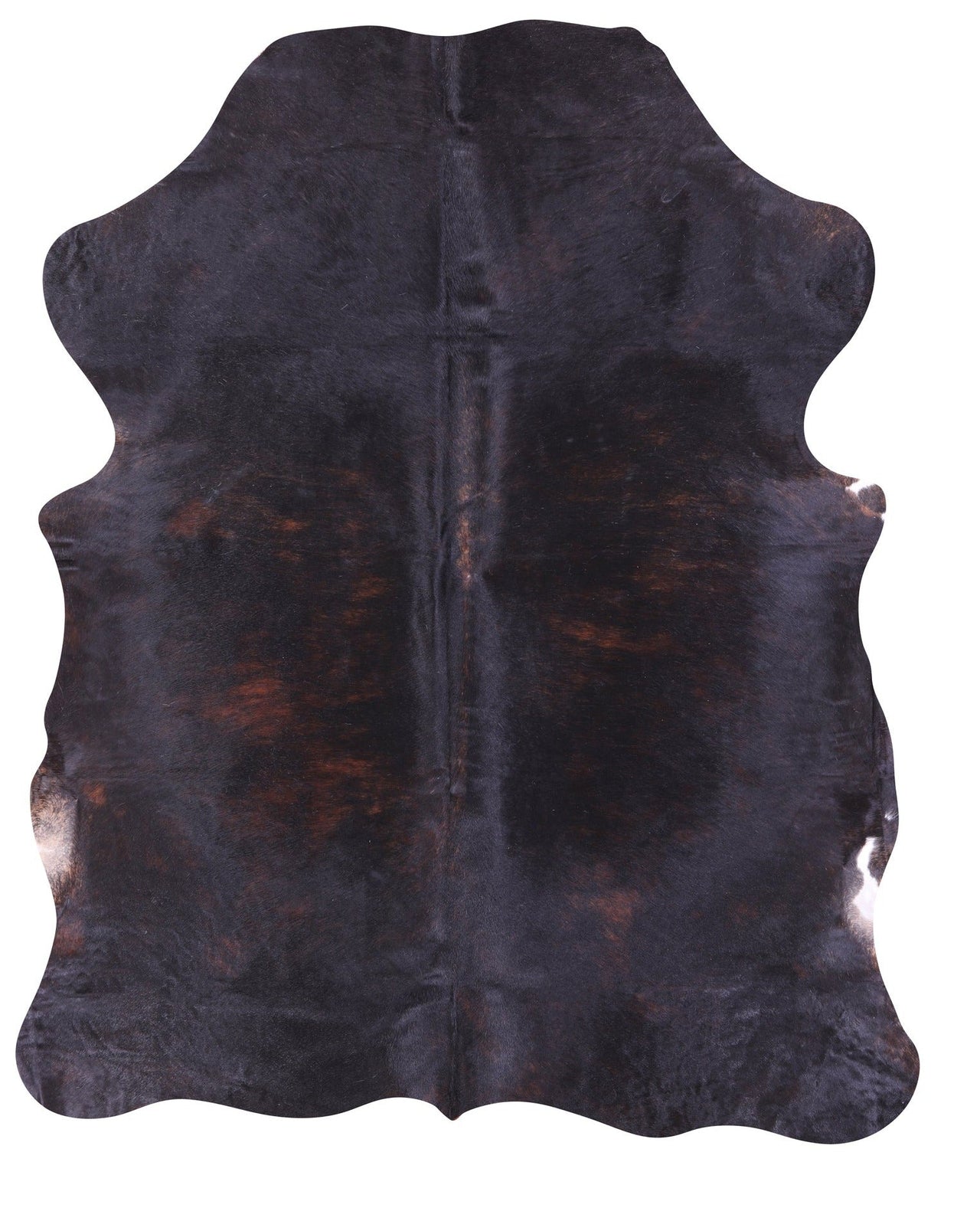 Black Natural Cowhide Rug - Large 6'9"H x 5'7"W