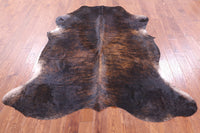 Thumbnail for Dark Brindle Natural Cowhide Rug - Large 7'2