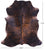 Dark Brindle Natural Cowhide Rug - Large 7'2"H x 6'5"W