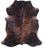 Dark Brindle Natural Cowhide Rug - Large 7'2"H x 6'5"W