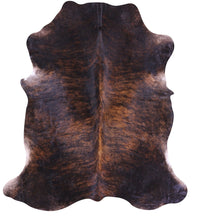 Thumbnail for Dark Brindle Natural Cowhide Rug - Large 7'2