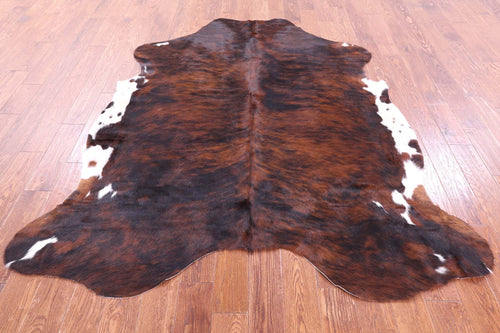 Dark Brindle Natural Cowhide Rug - X-Large 7'5