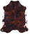 Dark Brindle Natural Cowhide Rug - X-Large 7'5"H x 6'4"W