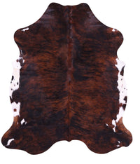 Thumbnail for Dark Brindle Natural Cowhide Rug - X-Large 7'5