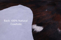 Thumbnail for Dark Brindle Natural Cowhide Rug - X-Large 7'1