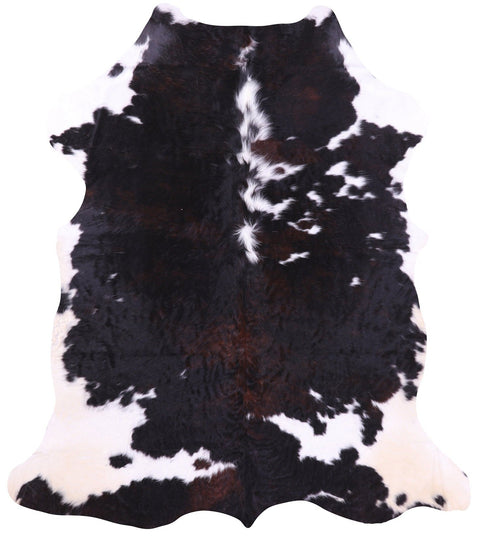 Black & White Natural Cowhide Rug - Large 7'3