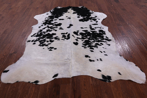 Black & White Natural Cowhide Rug - X-Large 7'4
