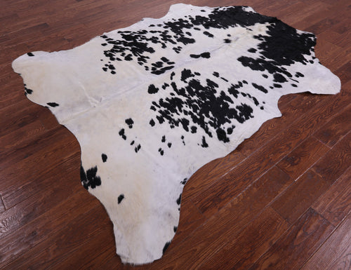 Black & White Natural Cowhide Rug - X-Large 7'4