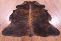 Thumbnail for Dark Brindle Natural Cowhide Rug - Large 6'9