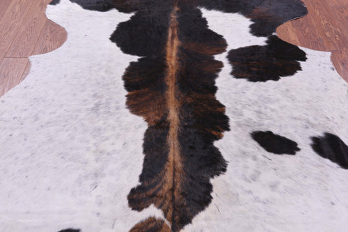 Black & White Natural Cowhide Rug - X-Large 7'10