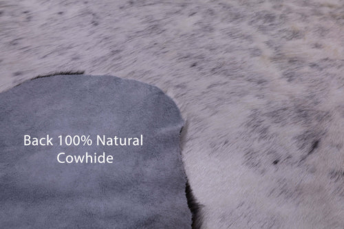 Black & White Natural Cowhide Rug - X-Large 7'10