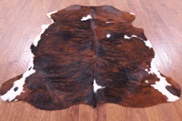 Thumbnail for Brindle Natural Cowhide Rug - Large 6'10