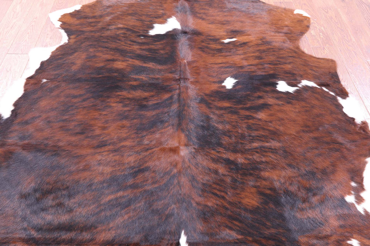 Brindle Natural Cowhide Rug - Large 6'10"H x 6'4"W