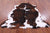 Tricolor Natural Cowhide Rug - Large 6'9"H x 6'3"W