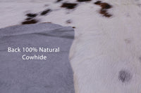Thumbnail for Salt & Pepper Natural Brown Cowhide Rug - X-Large 7'1