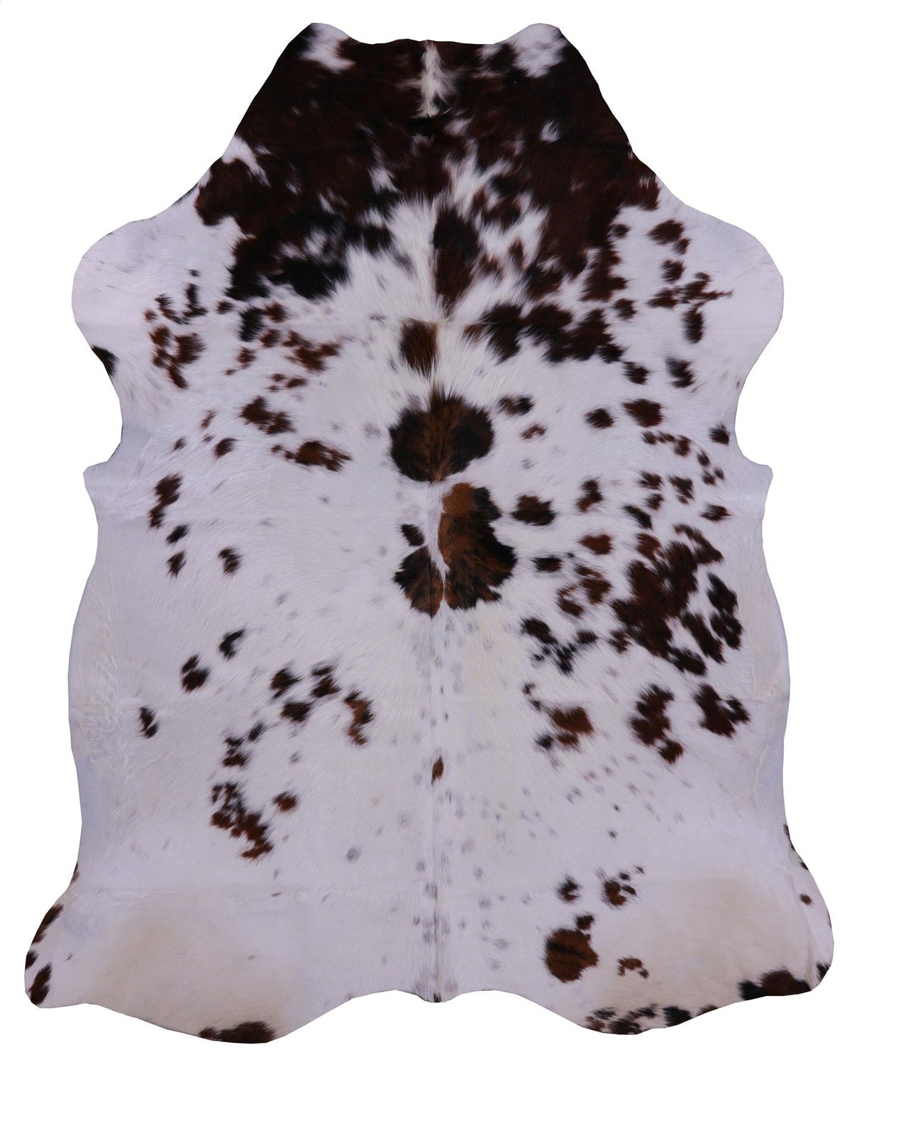 Salt & Pepper Natural Brown Cowhide Rug - X-Large 7'1"H x 5'9"W
