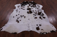 Thumbnail for Salt & Pepper Natural Brown Cowhide Rug - X-Large 7'1