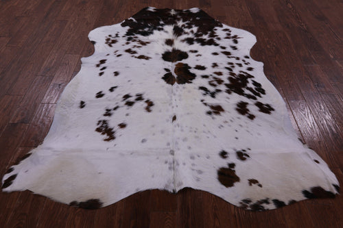 Salt & Pepper Natural Brown Cowhide Rug - X-Large 7'1