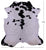 Black & White Natural Cowhide Rug - Large 7'0"H x 6'7"W